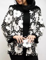 مخمل جواهر دوزی گل رنگی - تصویر 11