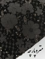 مخمل جواهر دوزی گل رنگی - تصویر 7